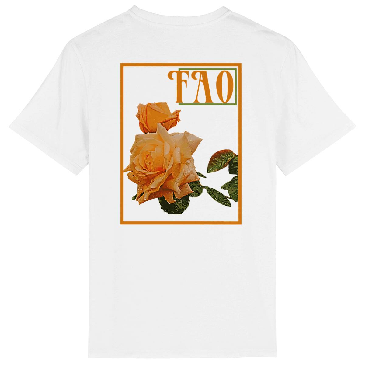 T-Shirt La rose orange black edition